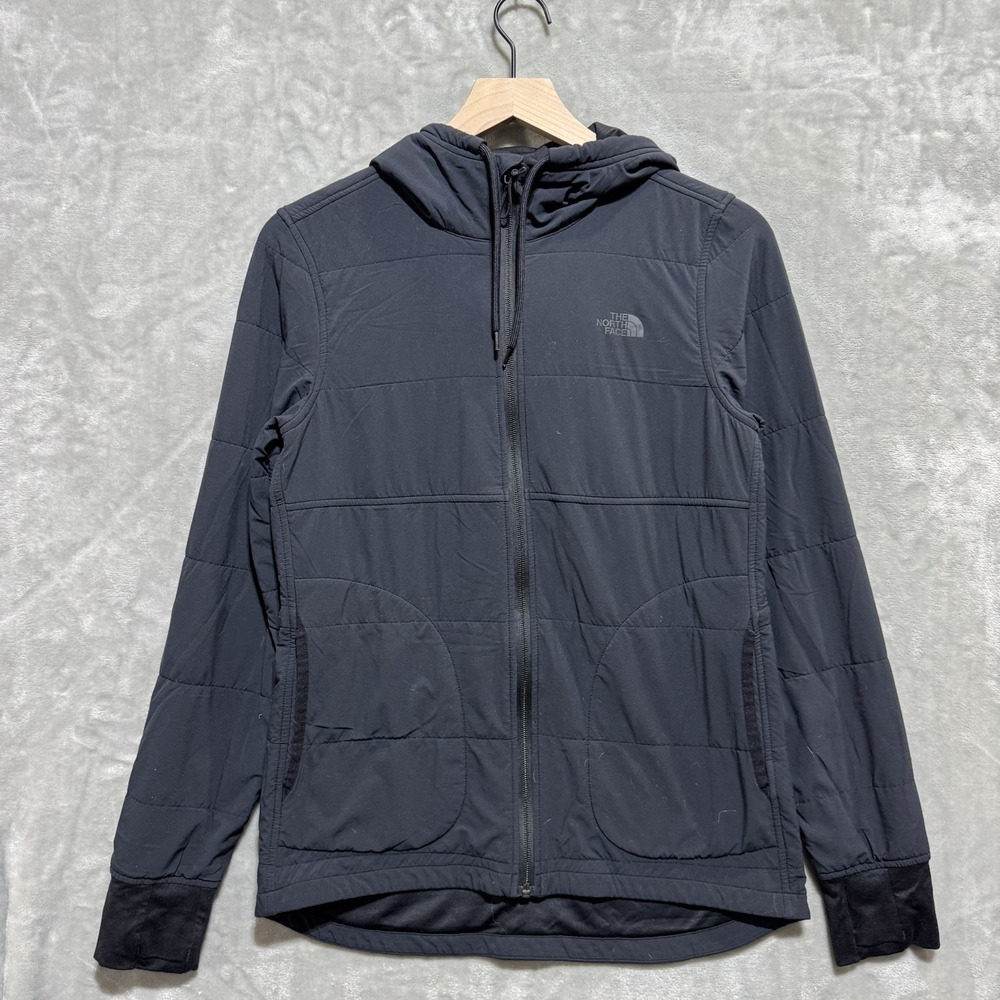 The North Face Jacket Womens S Blue Softshell Stretch Performance Hooded Zip Up